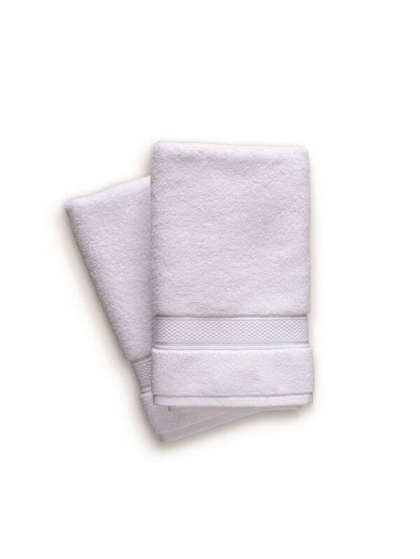 Crest White Hand Towel 2pc - Image 2