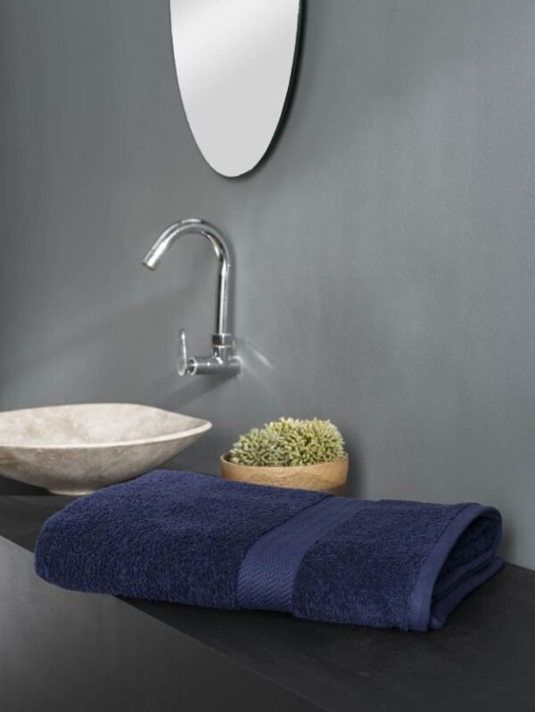 Dark Blue Towel - 500gsm - Image 2